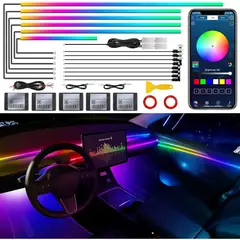 GENERICO - Tira LED Interior Acrilica Dreamcolor RGB Bluetooth
