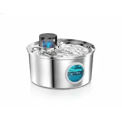 GENERICO - Bebedero Acero Inoxidable Gatos 3.2L Fuente Agua Usb Fuente