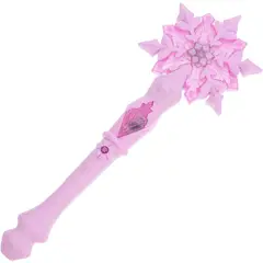 PRINCESA - Varita Copo de Nieve 32cm 7 Colores Luz Música