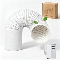 TSKY CHILE SHOPPING - Manguera escape AC 13cm x 2m flexible reforzada, rosca antihoraria, universal, fácil instalar