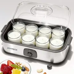 GENERICO - Yogurtera JoyMech 8 Frascos Vidrio Automática Hogar