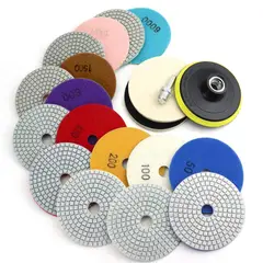 GENERICO - Kit Discos Diamantados WORKEASE 4 12Pcs 5811 Pulido Marmol
