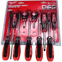 MILWAUKEE - Set Destornilladores 48222710 10 Piezas Punta Magnética
