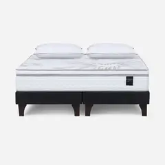 ROSEN - Cama Europea Art 4 Super King + Almohadas Fibra Extra