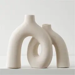 GENERICO - Juego jarrones cerámicos Jonronboci estilo nórdico 10cm