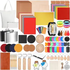 LASER - Kit de Materiales para Grabado Láser Dunzoom 257 Piezas