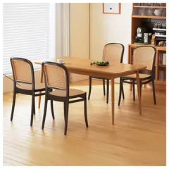 NOVAHUS - Pack 4 Sillas Comedor y Terraza Plástica Cairo