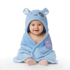 BABYMINE - Toalla Para Bebé Con Capucha Conejo Celeste -