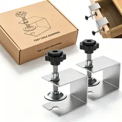 TSKY CHILE SHOPPING - Pack 2 Prensas Para Instalación Frente De Cajón Herramientas De Carpintería Guía Localizador