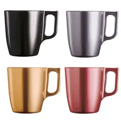 LUMINARC - Set 4 Tazas Latte Francesas Premiun