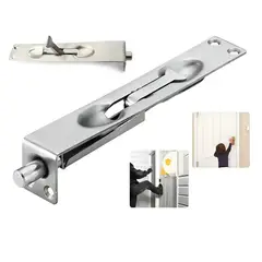 AMBM SHOP - 6 Pulgadas Picaporte Acero Inoxidable, Perno De Puerta