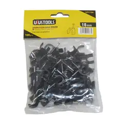 UYUSTOOL - GRAPA PARA CABLE NEGRO 10MM 100PCS/SET UYU