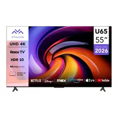 IFFALCON - Smart TV Roku TV 55" UHD U65AR
