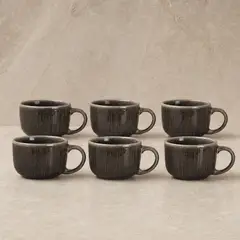 DECO EXPRESS - Set De 6 Mug Salzburgo Cerámica 530 ml