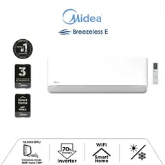 MIDEA - Aire Acondicionado MOX104 Breezeless 9.000 BTU