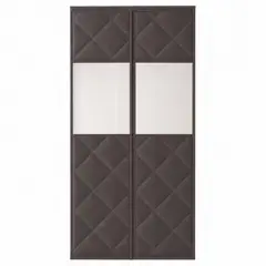 GENERICO - Cortina Magnética Aislante Térmica para Puerta 1m×2,1m, Acolchada con Ventana EVA Transparente