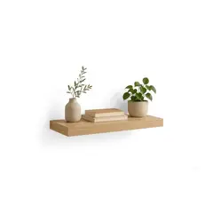 GENERICO - Repisa Flotante Madera Rustica Estante Organizador Pared 40cm