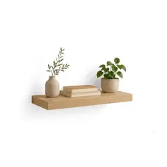 GENERICO - Repisas Flotantes Madera Rustica Estante Organizador Pared 60cm