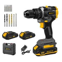 BROOKLYN - Taladro Inalambrico Percutor Brushless 20v + 2 Bat