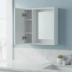 GENERICO - Botiquín de Baño con espejo 57x53,5x13cm