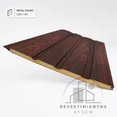 GENERICO - Metal Siding - 3.85x40x16mm -Ciruelillo