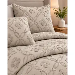 MYLHOGAR - Cubrecama Quilt Nórdico Delgado Diseño Flores king