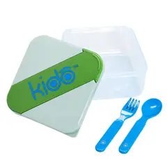 KEEP - Hermético Kido con Cubiertos Libre de BPA Gris - PS