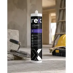 REX - Silicona Pintable Acrílica Blanca 300 ml.
