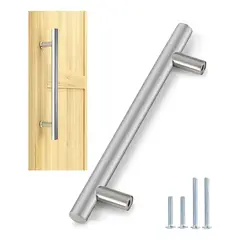 GENERICO - Manillon Para Puertas Madera Acero Inoxidable 120 Cm