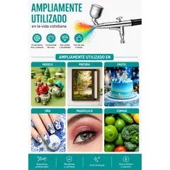 EVERSO - Kit Aerógrafo 0.20.5mm Punta Pistola Multiu De Pintura
