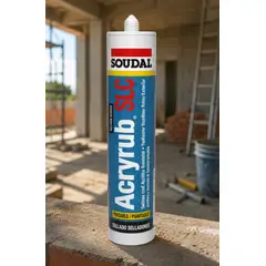 SOUDAL - Silicona Pintable Acrílica Almendra 300 ml. Acryrub SLC