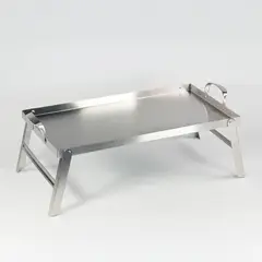 WAYU - PLANCHA DE ACERO INOXIDABLE CON SOPORTE ALTURA