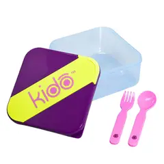 KEEP - Hermético Kido con Cubiertos Libre de BPA Morado - PS