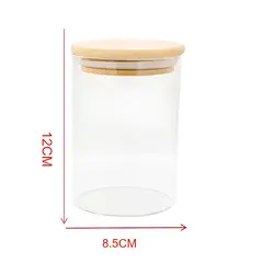 GENERICO - Set 3 Tarros Hermético Frasco 12cm Vidrio Organizador Cocina Premium