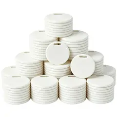 AMBM SHOP - 50 Und Pack Medalla De 6cm Acrílico Blanco Para Sublimar
