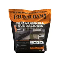 QUICK DAM - Kit 6 Sacos Automáticos Reutilizables Para Inundaciones