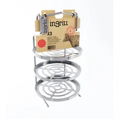 INGRILL - Rack Multiusos Para Barril Parrilla Ahumador y Asador Mini