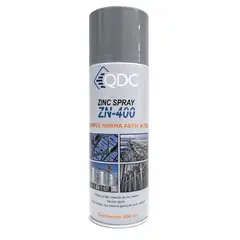 QDC QUIMICA DEL CAMPO - CAJA PINTURA GALVANZADA ZINC SPRAY 400 ML (Galvanizado en Frio) 12 UNIDADES