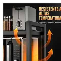 EVERSO - Estante Repisa Extensible Horno Microondas 3 Niveles Cocina