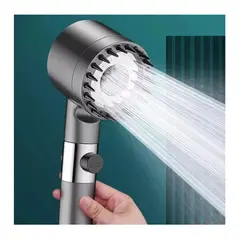 MOVI - Cabezal de ducha SPA 4 en 1,con manguera flexible 1.50 cm.