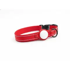 GENERICO - Collar de Perro con Localizador GPS compatible con Apple Rojo XL