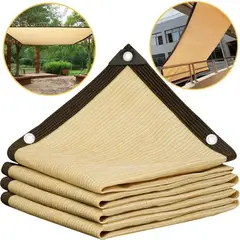 AMBM SHOP - 3x5 Mts Lona De Malla Toldos Rectangular Con Ojales 90% Sombra Techo Patio Terraza Jardin protección UV