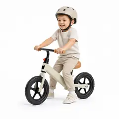 EVERSO - Bicicleta de Equilibrio Infantil Sin Pedales Aro 14 BLANCO