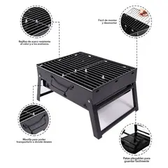 GENERICO - Parrilla de Camping Portatil a Carbon Brasero