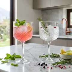 HAUSMANN - Set 4 Copas de Gin Balón 500 ml Diamante
