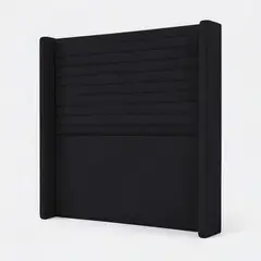 BLOCCARE - Respaldo Con retorno 1.5 plaza - Tubular horizontal (negro)