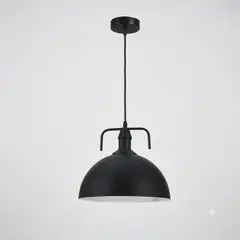WANT - Lámpara Industrial Negra con Interior Blanco SEC