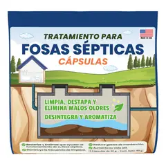 UNIVERSAL - Disgregante limpiador pozo,fosaséptica Bacterias 5.000 Litros