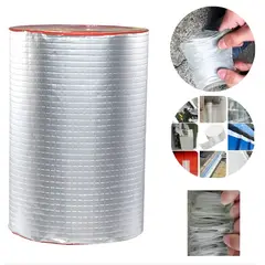 AMBM SHOP - 20cmx5mtrs Cinta Autoadhesivo Sellador Butilo Techo Gotera Impermeable Para Tuberías y terreno, etc.