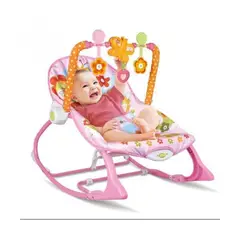 GENERICO - Silla Mecedora Didactica Con Sonidos Y Vibracion Rosado Infantil